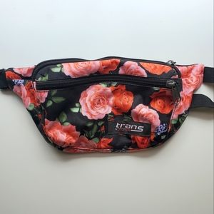 Pink and Red Rose Trans by Jansport Fanny Pack, Waistbag